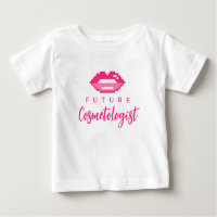 Cosmetólogo futuro lindo polo de bebé para chica