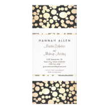 Cosmetology Spa Gold Circles Tarjeta para rack neg