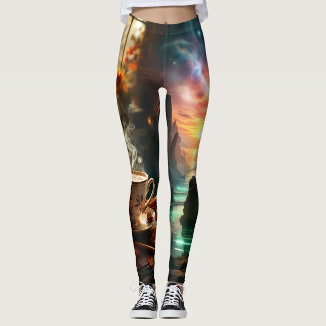 Cosmic Café Leggings Tights (Anverso)