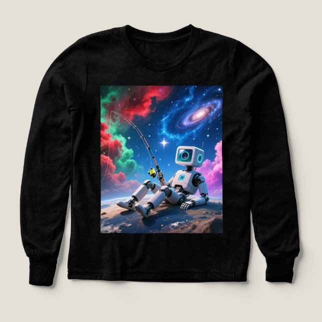 Cosmic Dreamer Robot – Fishing for Stars in Space" (Diseño frontal)