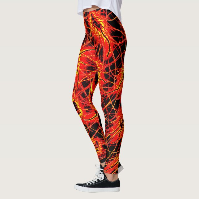 Cosmic Galaxy Leggings – Neon Space Art (Izquierda)