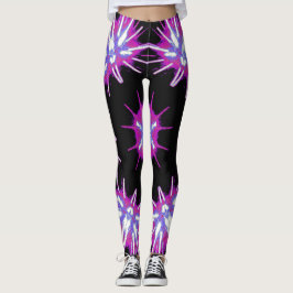 Cosmic Neon Starburst Leggings