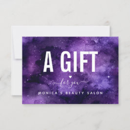 Cosmic Purple Galaxy Night Sky Beauty Salon Makeup