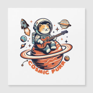 Cosmic Purr - Gato Guitarrista Astro