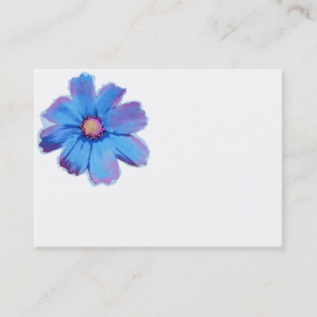 Cosmo azul, tarjetas de visita (Anverso)
