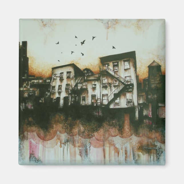 Cosmos - brooklyn nites lrg imán (Frente)