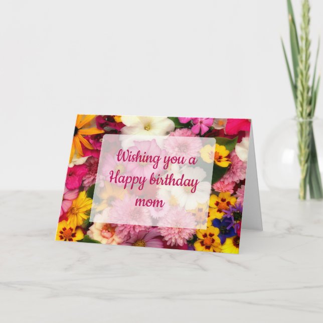 cosmos rosa - tarjeta (Anverso)