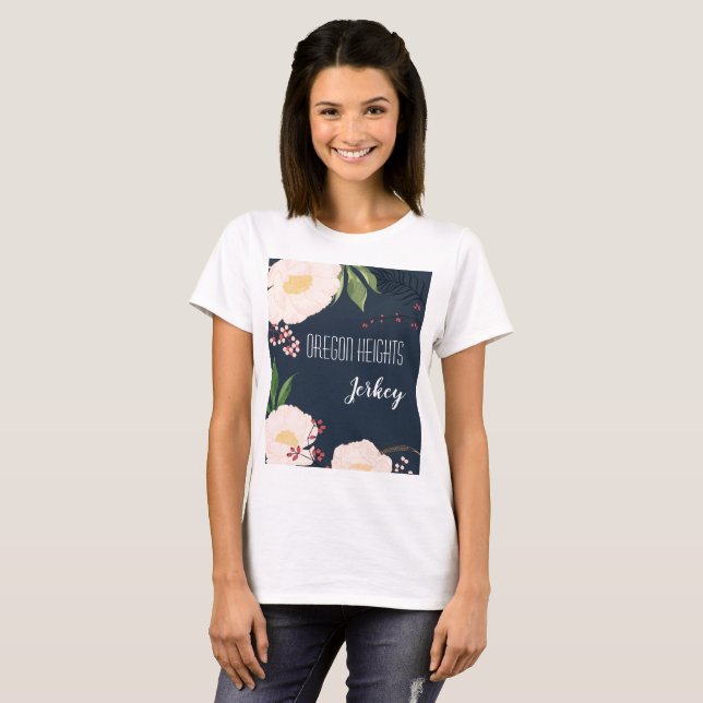 Cosmos rosados de bebé de camiseta de negocios per (Anverso completo)