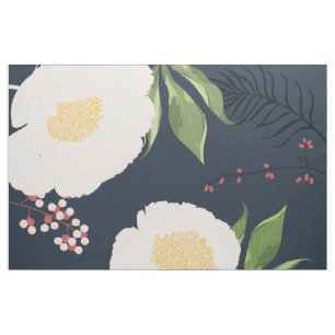 Cosmos rosados de tela de algodón de 56" en Na