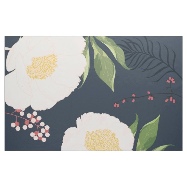 Cosmos rosados de tela de algodón de 56" en Na (Yarda)