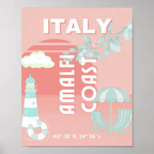 Costa Amalfitana, arte de viajes, Pastel