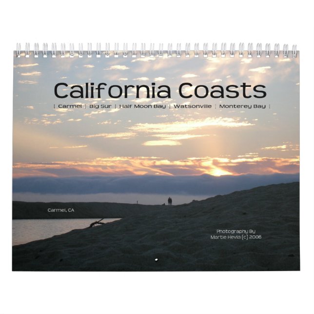 Costa costa de California - calendario (Tapa)