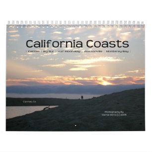 Costa costa de California - calendario