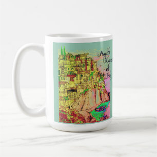 Costa de Amalfi de la taza de Italia del artista