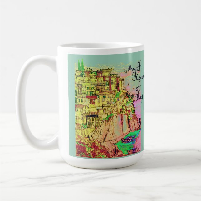 Costa de Amalfi de la taza de Italia del artista (Izquierda)