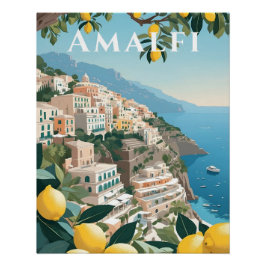 Costa de Amalfi Italia Impresión de Viaje