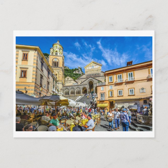 Costa de Amalfi, postal de Italia (Anverso)