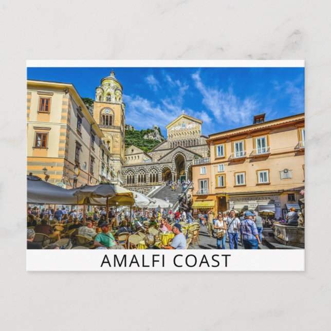 Costa de Amalfi, postal de Italia (Anverso)