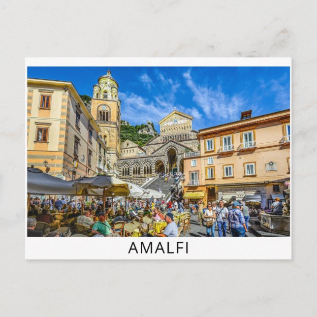 Costa de Amalfi, postal de Italia (Anverso)