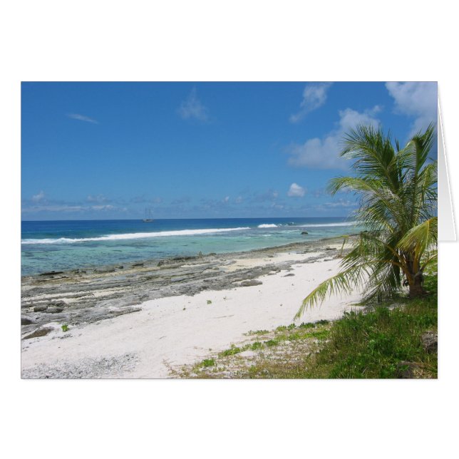 Costa de Huahine Card (Anverso (Horizontal))