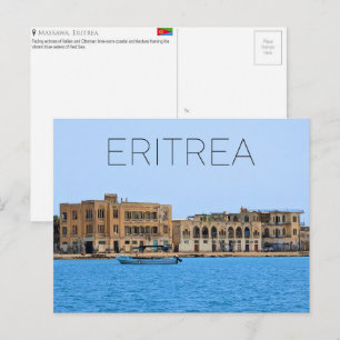 Costa de Massawa, Eritrea Tarjeta Postal de Viaje