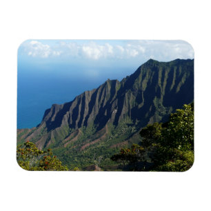 Costa de Na Pali en el imán rectangular de Kauai