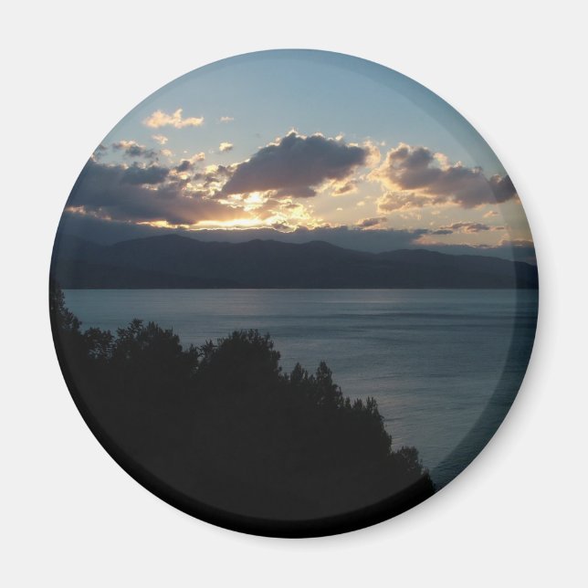 Costa del Cilento Sunrise imán personalizado (Frente)