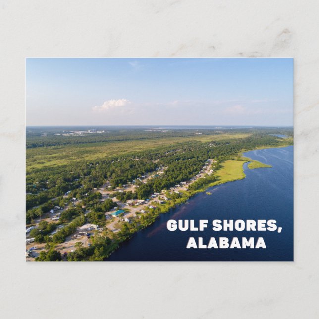Costa del Golfo, postal de Alabama (Anverso)