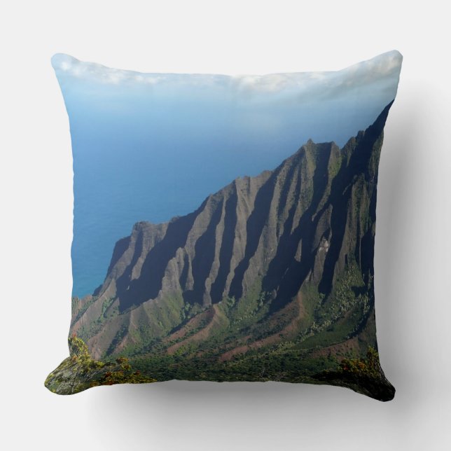 Costa del Na Pali en la almohada de tiro de Kauai (Anverso)