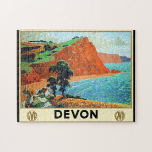 Costa del rompecabezas de Devon