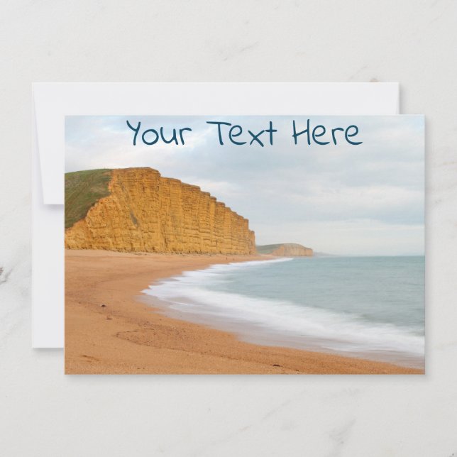 Costa Jurásica personalizable, tarjeta Dorset (Anverso)