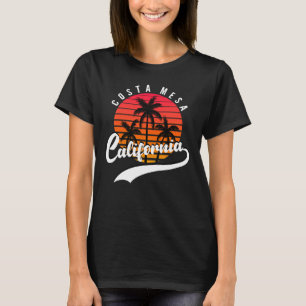 Costa Mesa, camiseta femenina retro Sunset