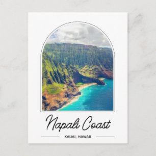 Costa Napali Kauai Hawái Tarjeta Postal