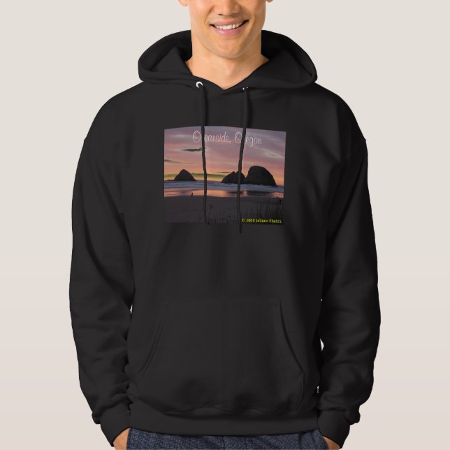 Costa, negro de la sudadera con capucha de Oregon (Anverso)