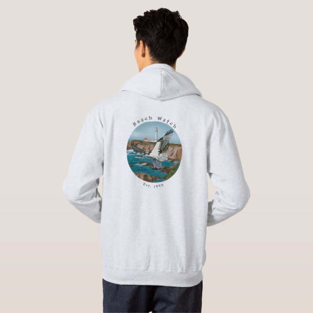 Costa Osprey del Camiseta-Norte de la sudadera con (Reverso completo)