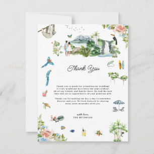 Costa Rica   Agradecimiento de Boda Ilustrado