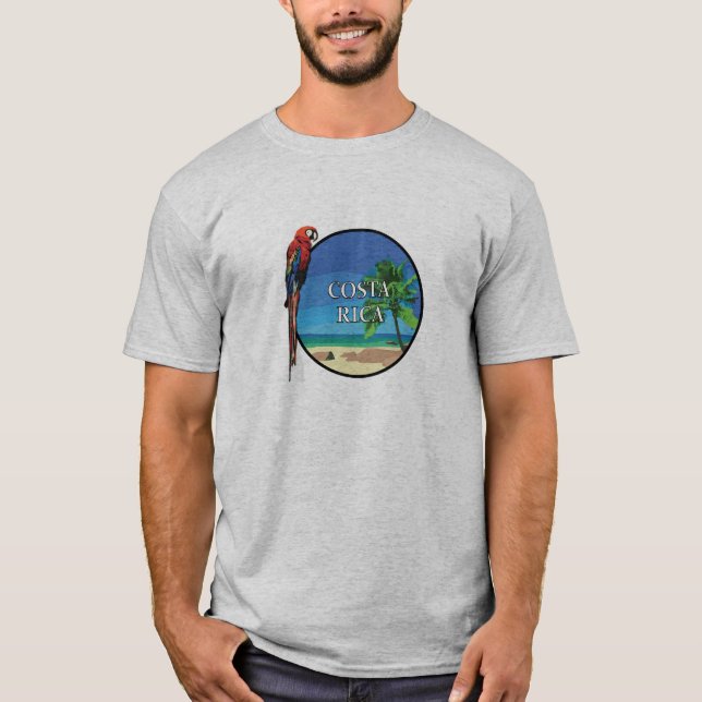 Costa Rica - Camiseta básica masculina (Anverso)