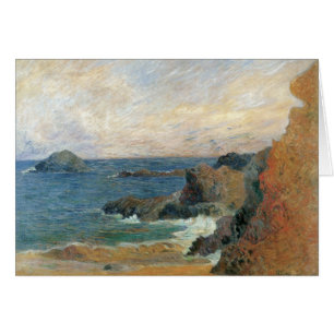 Costa rocosa de Paul Gauguin, impresionismo vintag