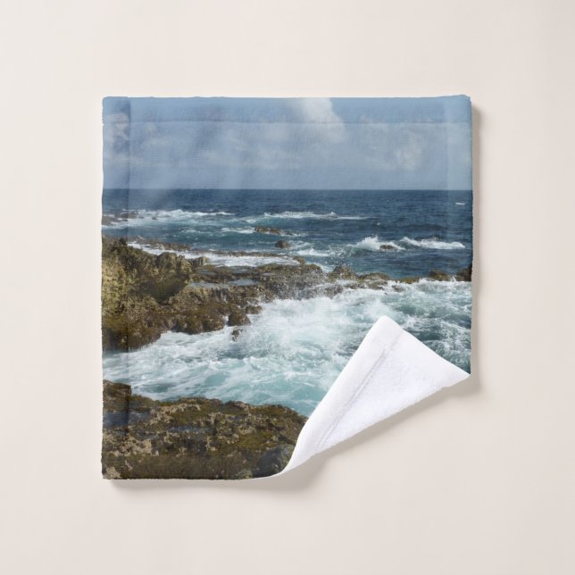 Costa Rocosa y Océano Azul de Aruba (Toallita)