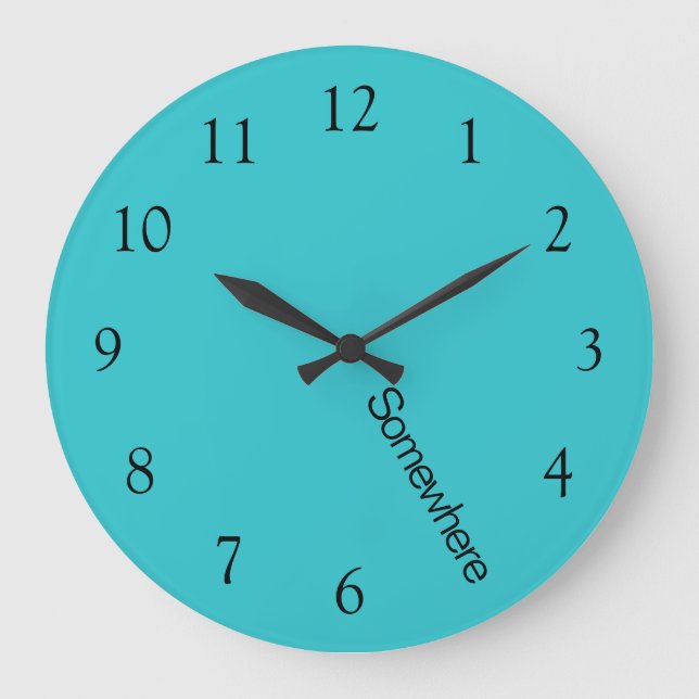 Costa Turquesa 5 O'Clock En Algún Lugar Gran Reloj (Anverso)