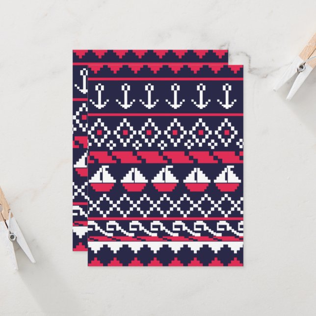 Costillas cruzadas náuticas (Anverso/Reverso In Situ)