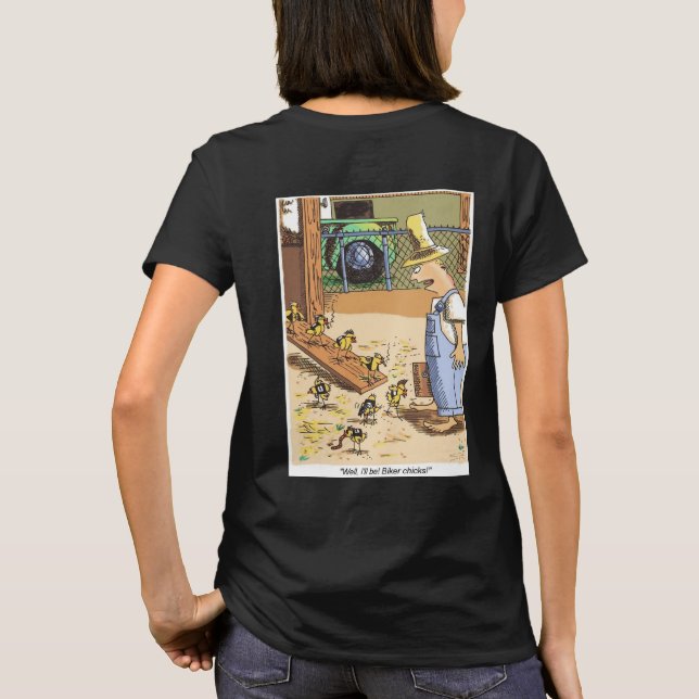 Costillas de ciclismo mujeres camiseta negra (Reverso)