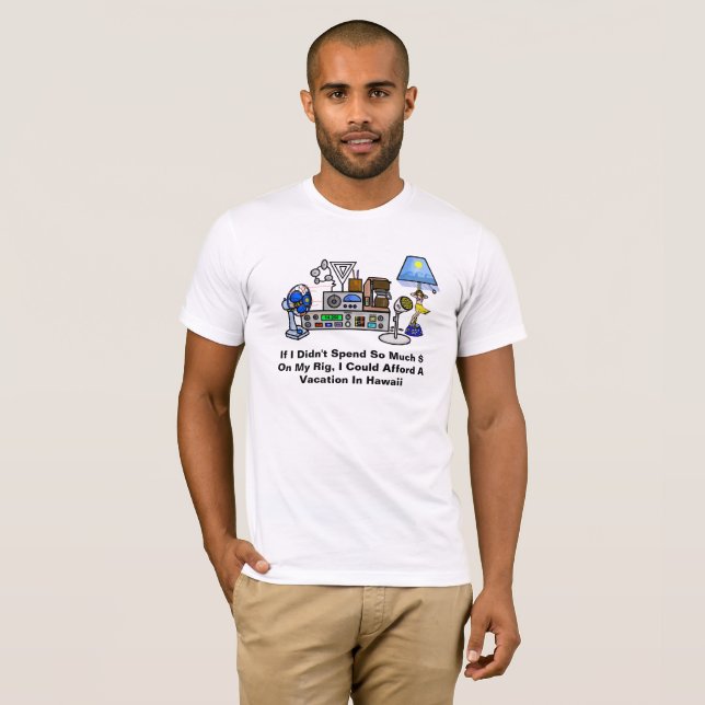 Costosa plataforma vs. camiseta de radio Ham para  (Anverso completo)