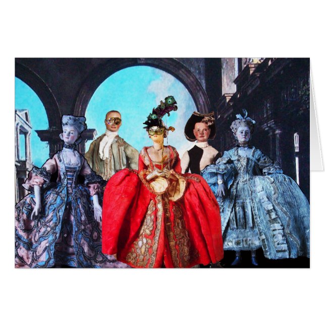 COSTUMBRES DE MÁSCARA DE MASQUERADE DE ANTIGÜEDADE (Anverso (Horizontal))