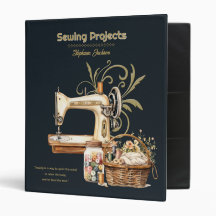 Costura de proyectos Organizador de negro vintage
