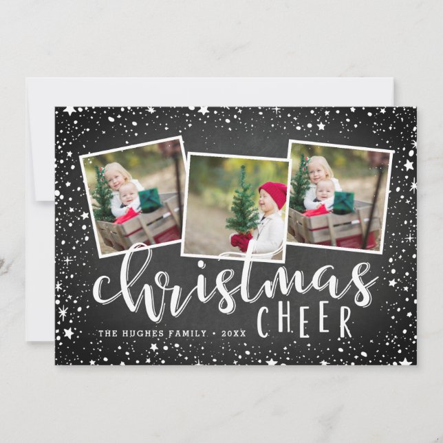 Cosy Cheer | Tarjeta de Collage de fotos de vacaci (Anverso)