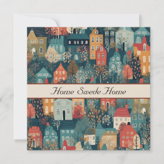 Cosy Hygge Village Nordic Folk Art, personalizado