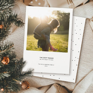 Cota Moderna Minimalista Foto de Navidad con Pun