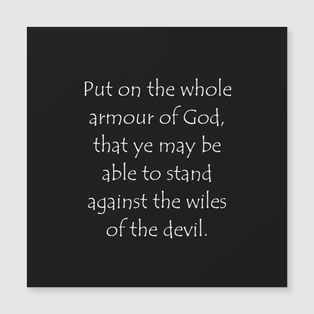 Cotización de la escritura Efesios 6 12 (Anverso)