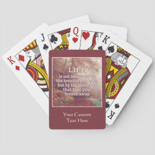 Cotizaciones de vida personalizado cartas de juego